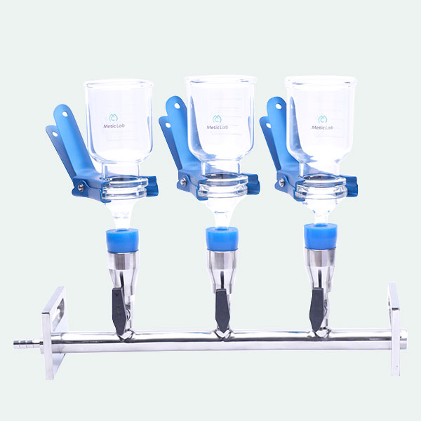 Three Branch Glass Manifold Vacuum Filtration 2